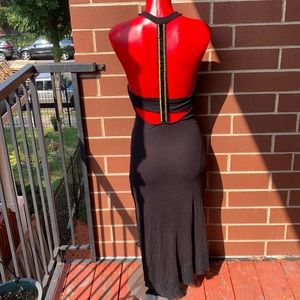 Guess Backless Asymmetrical Maxi Tank Dress Sz M